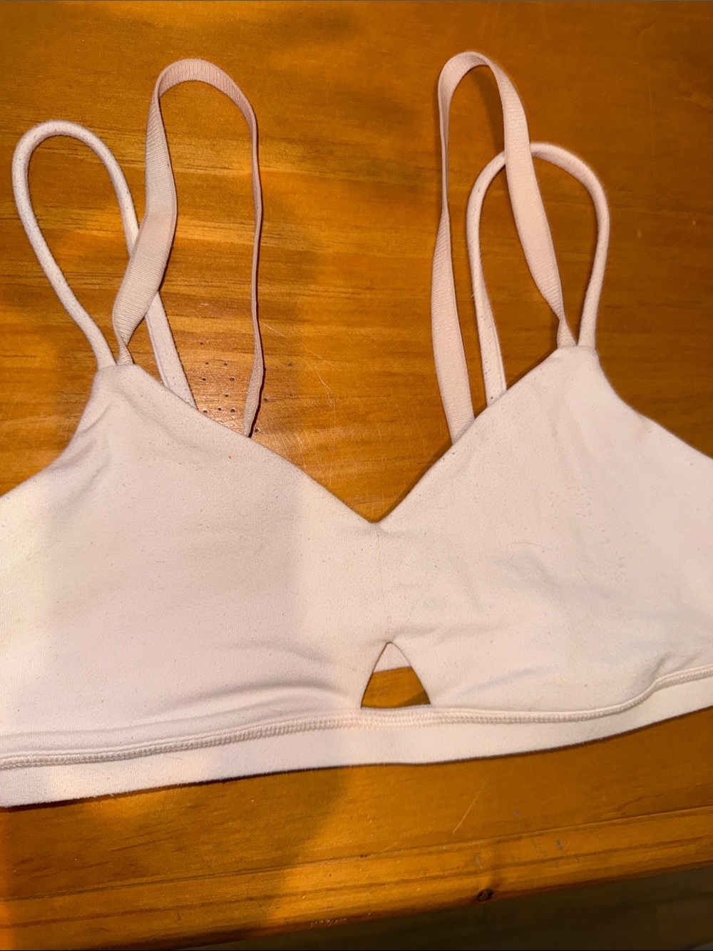 lululemon athletica Pale Pink Strappy Sports Bralette